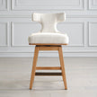 Uttermost Klismos Off-White Fabric Counter Stool