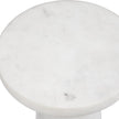 Uttermost Lirra White Marble Drink Table