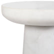 Uttermost Lirra White Marble Drink Table