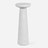 Uttermost Lirra White Marble Drink Table