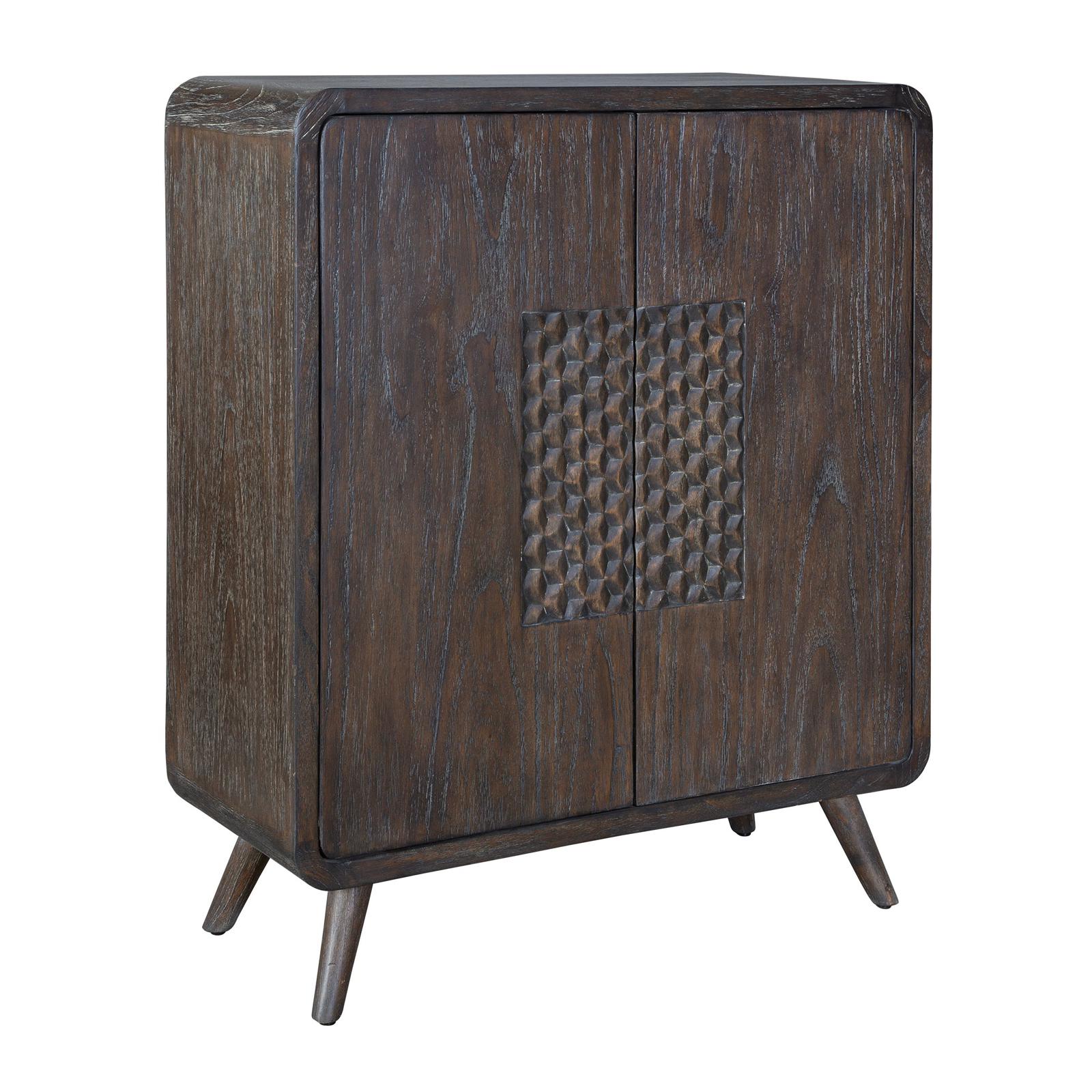 Uttermost Hausen 2 Door Mid-Century Cabinet