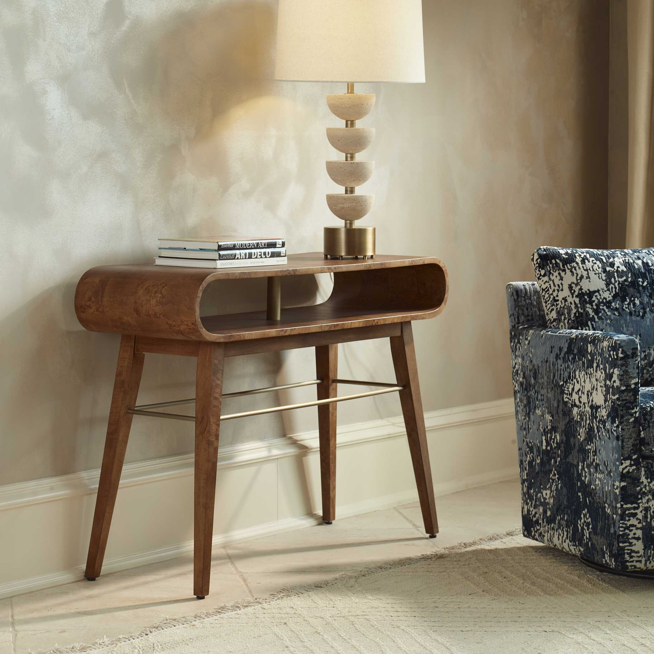 Uttermost Ledger Mid-Century Console Table
