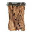 Uttermost Rozel Teak Wood End Table