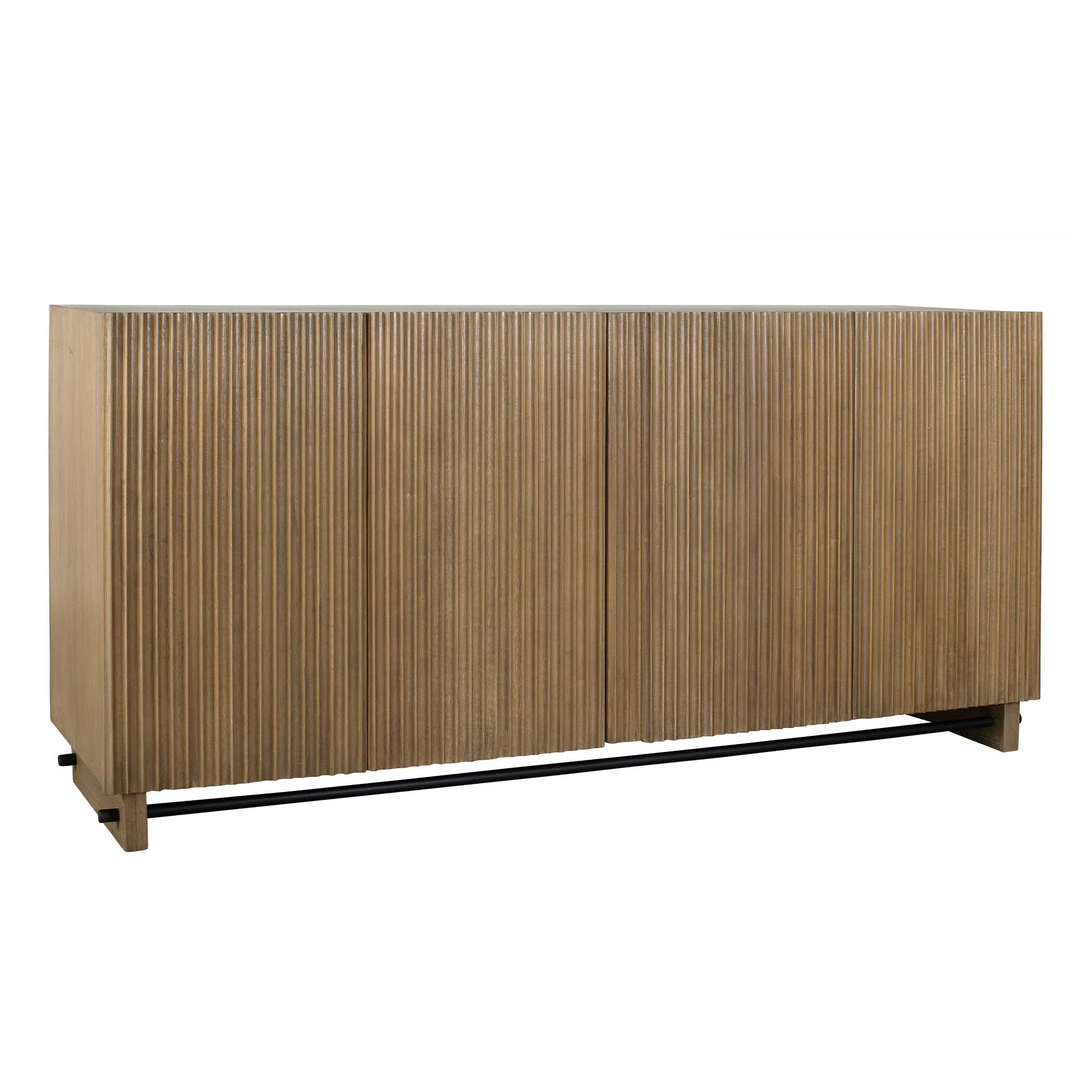 Uttermost Kellem Natural Wood 4 Door Cabinet