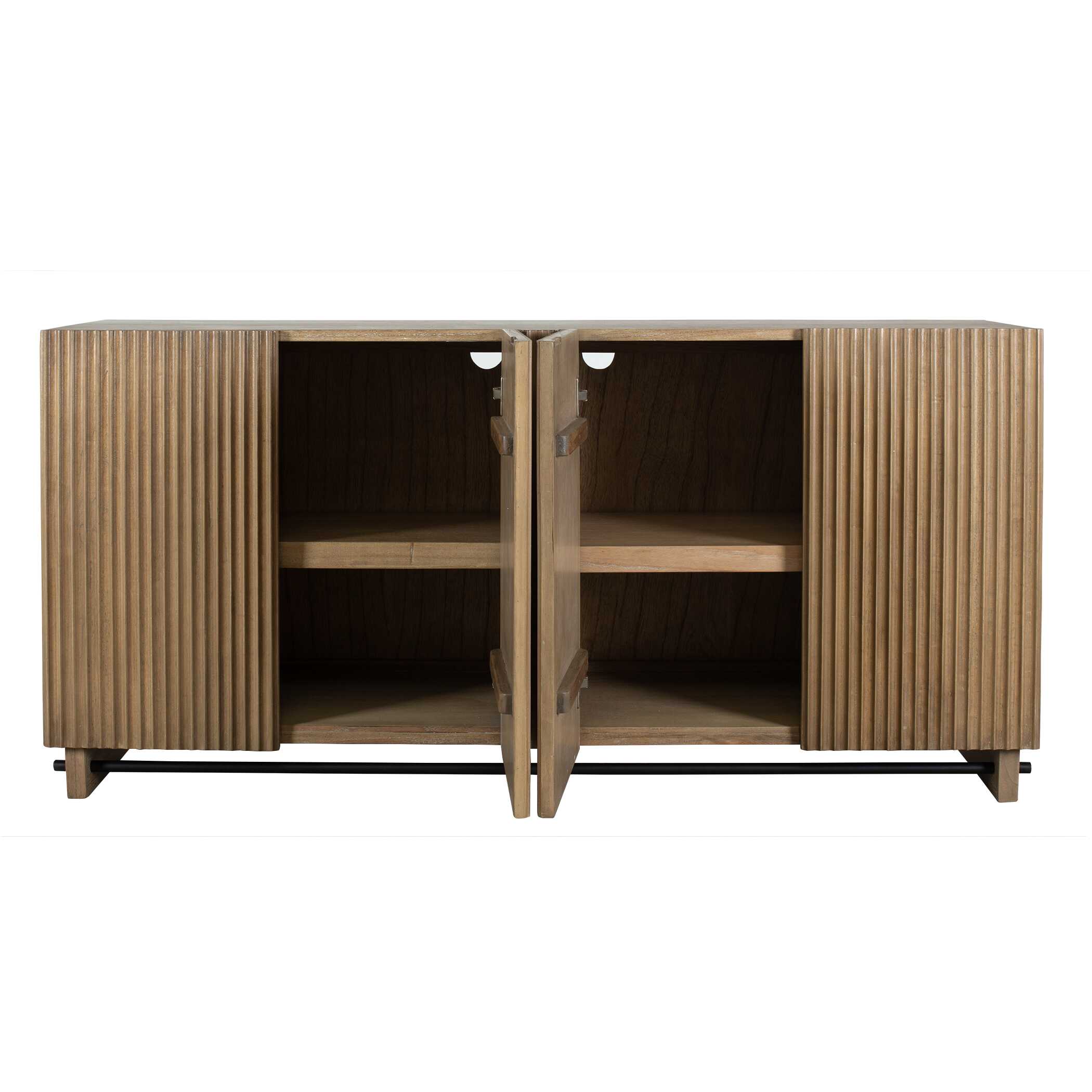 Uttermost Kellem Natural Wood 4 Door Cabinet