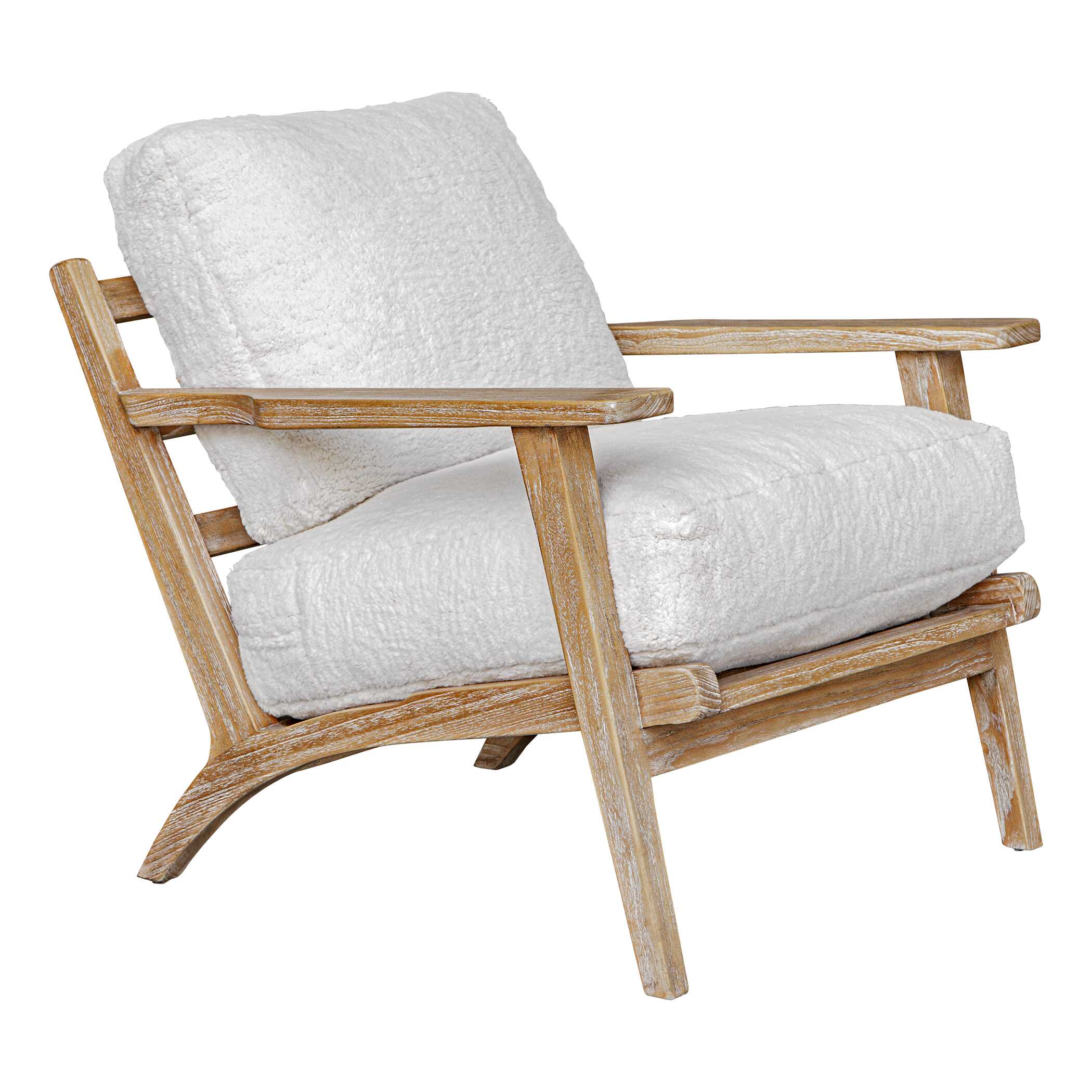 Uttermost Laid Back Sheepskin Accent Chair