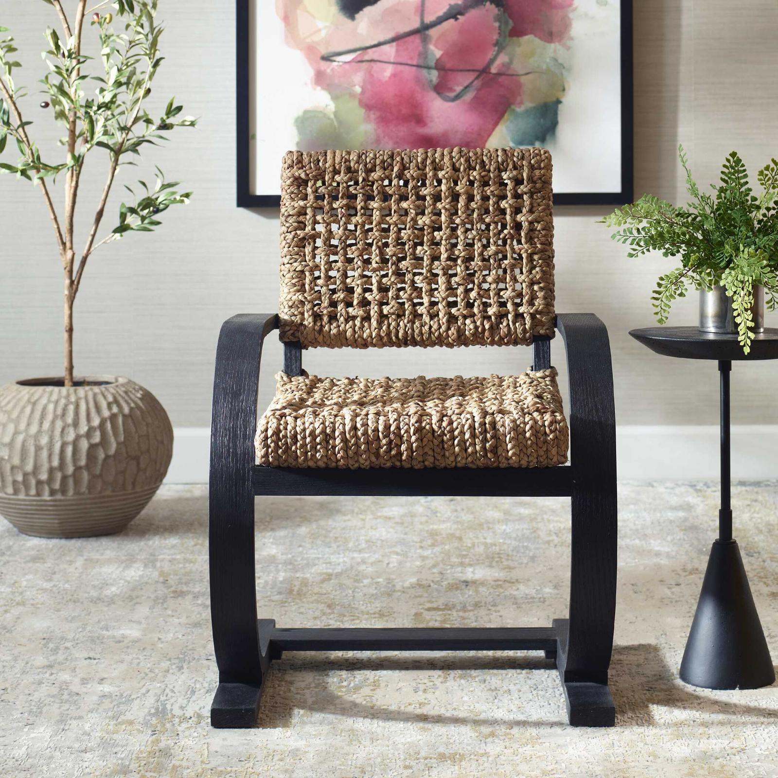 Uttermost Rehema Black Dining Chair