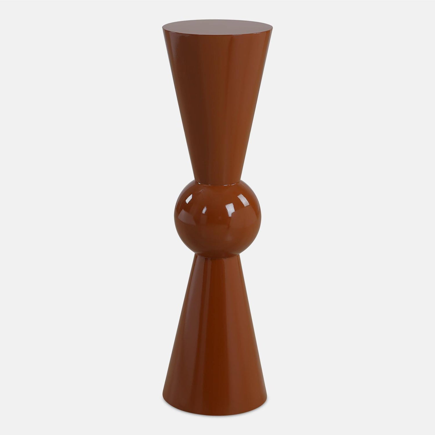 Uttermost Hepler Gloss Terracotta Drink Table