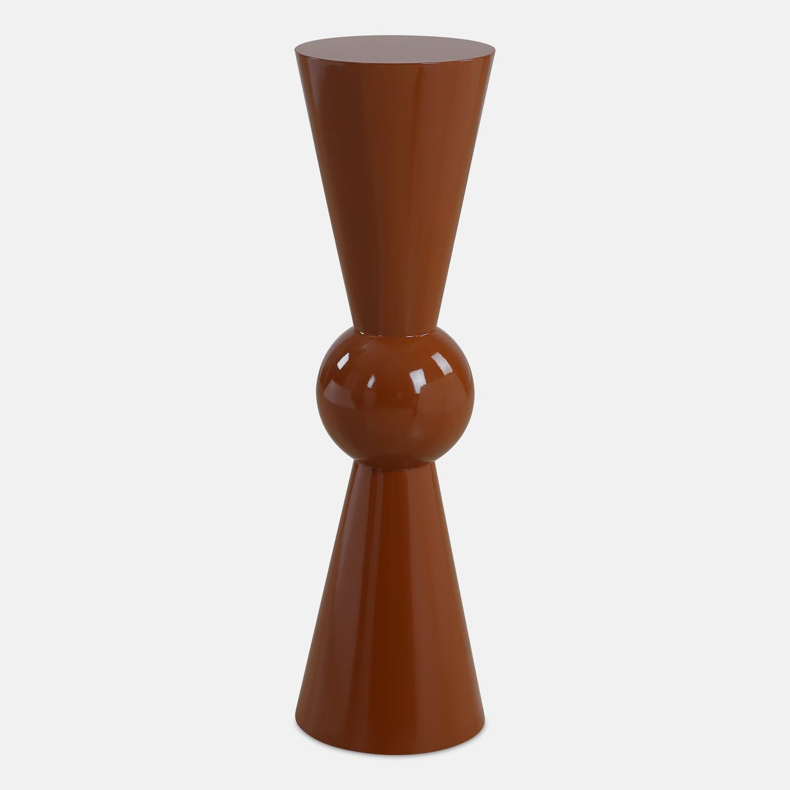 Uttermost Hepler Gloss Terracotta Drink Table