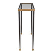 Uttermost Stiletto Antique Gold Console Table