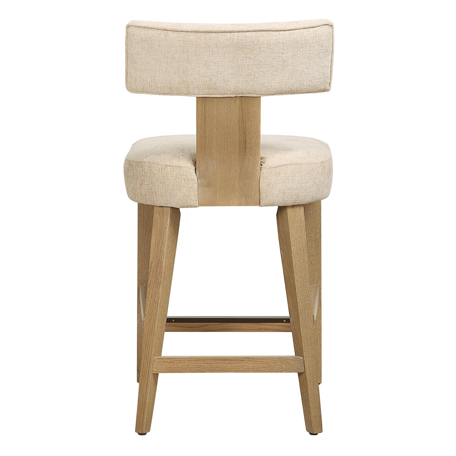 Uttermost Elysian Sand Counter Stool