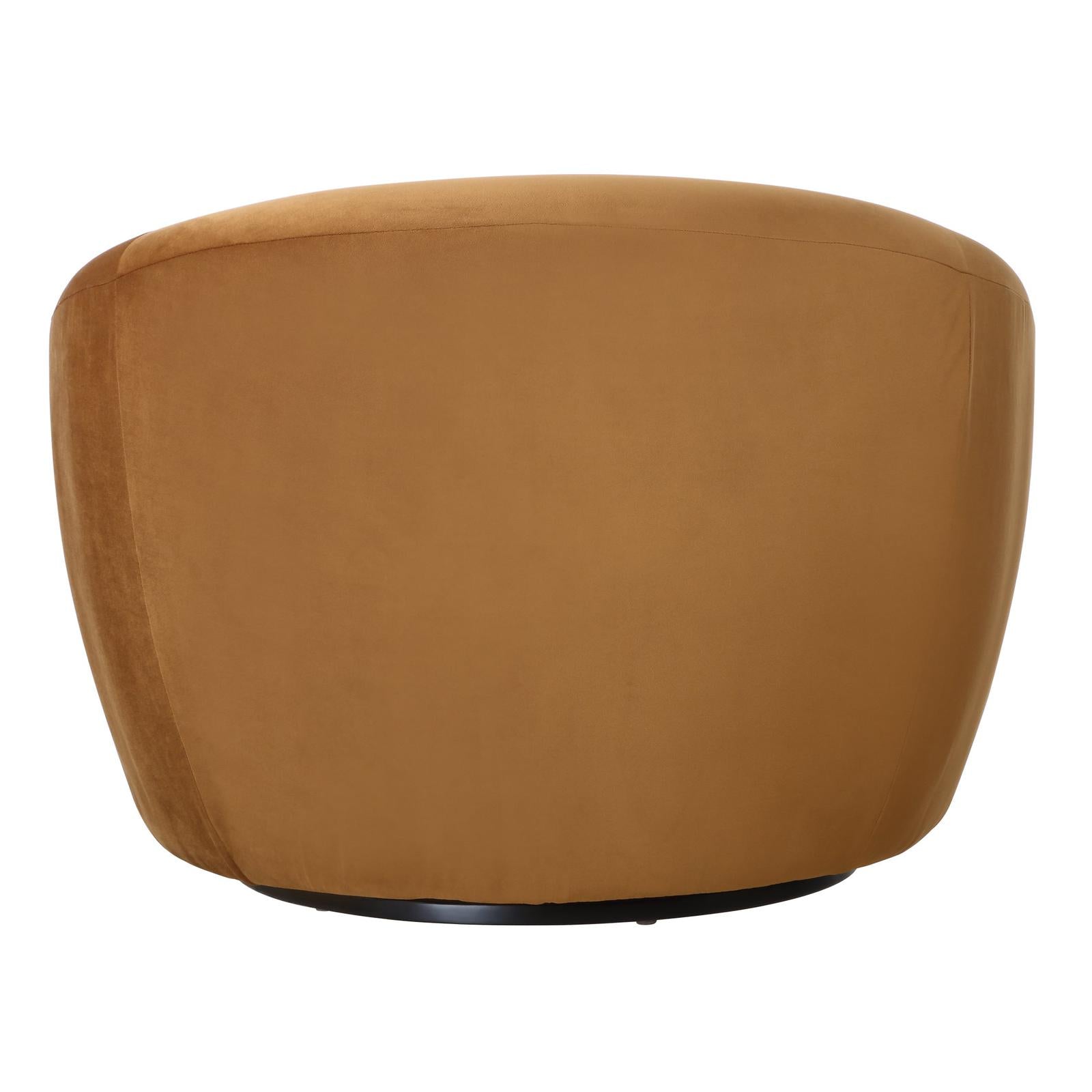 Uttermost Desoto Hazlenut Swivel Chair