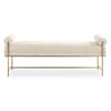 Uttermost Bolster Pearl White Bench