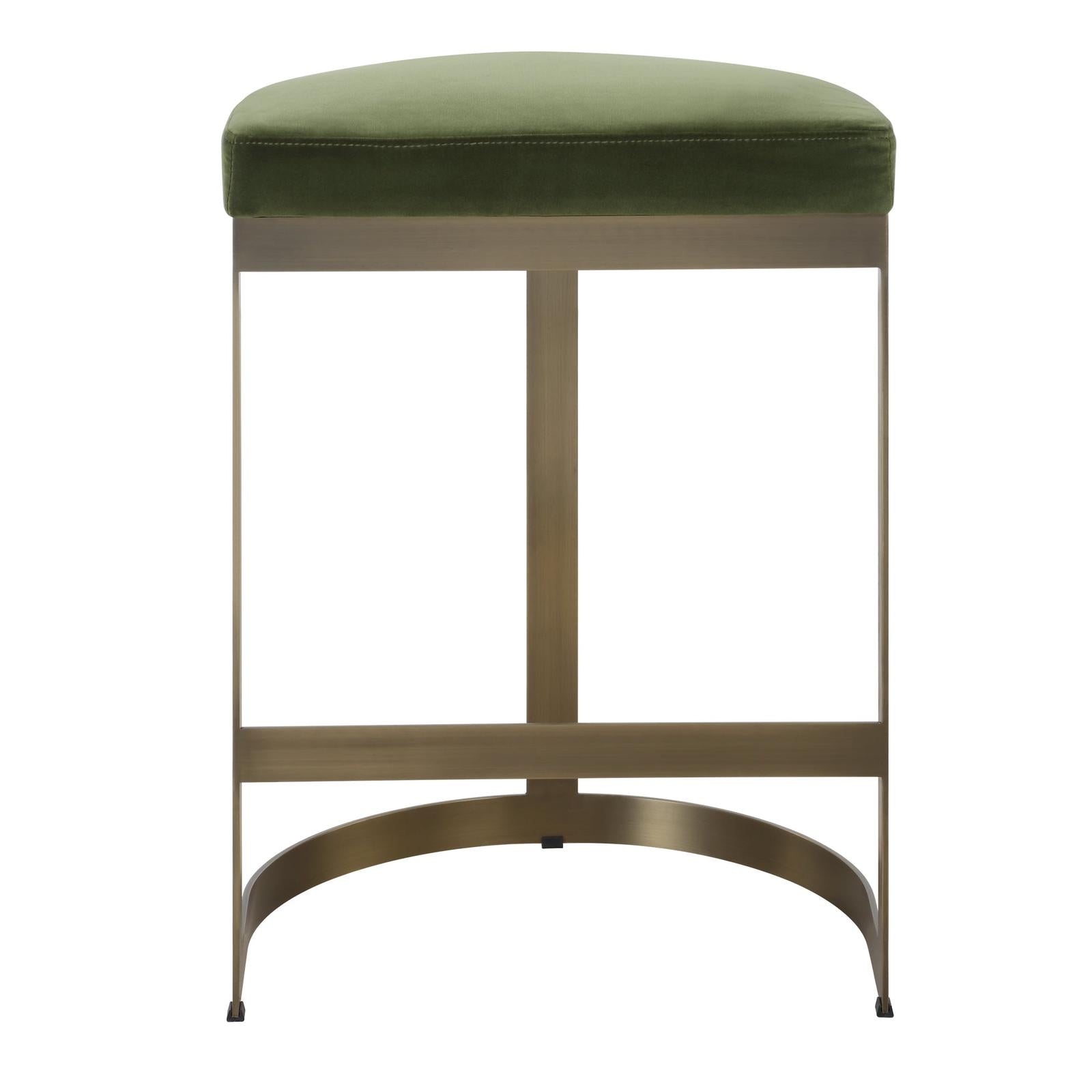 Uttermost Ivan Brass Moss Counter Stool