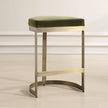Uttermost Ivan Brass Moss Counter Stool