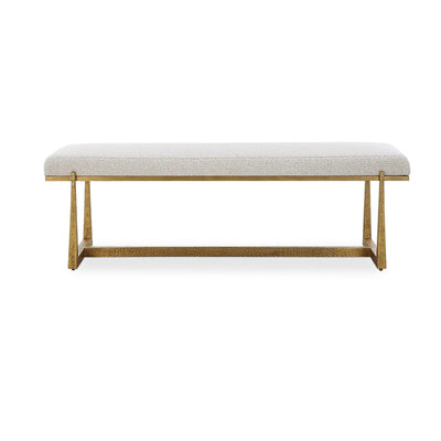 Uttermost Midas Antique Gold Bench