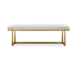 Uttermost Midas Antique Gold Bench