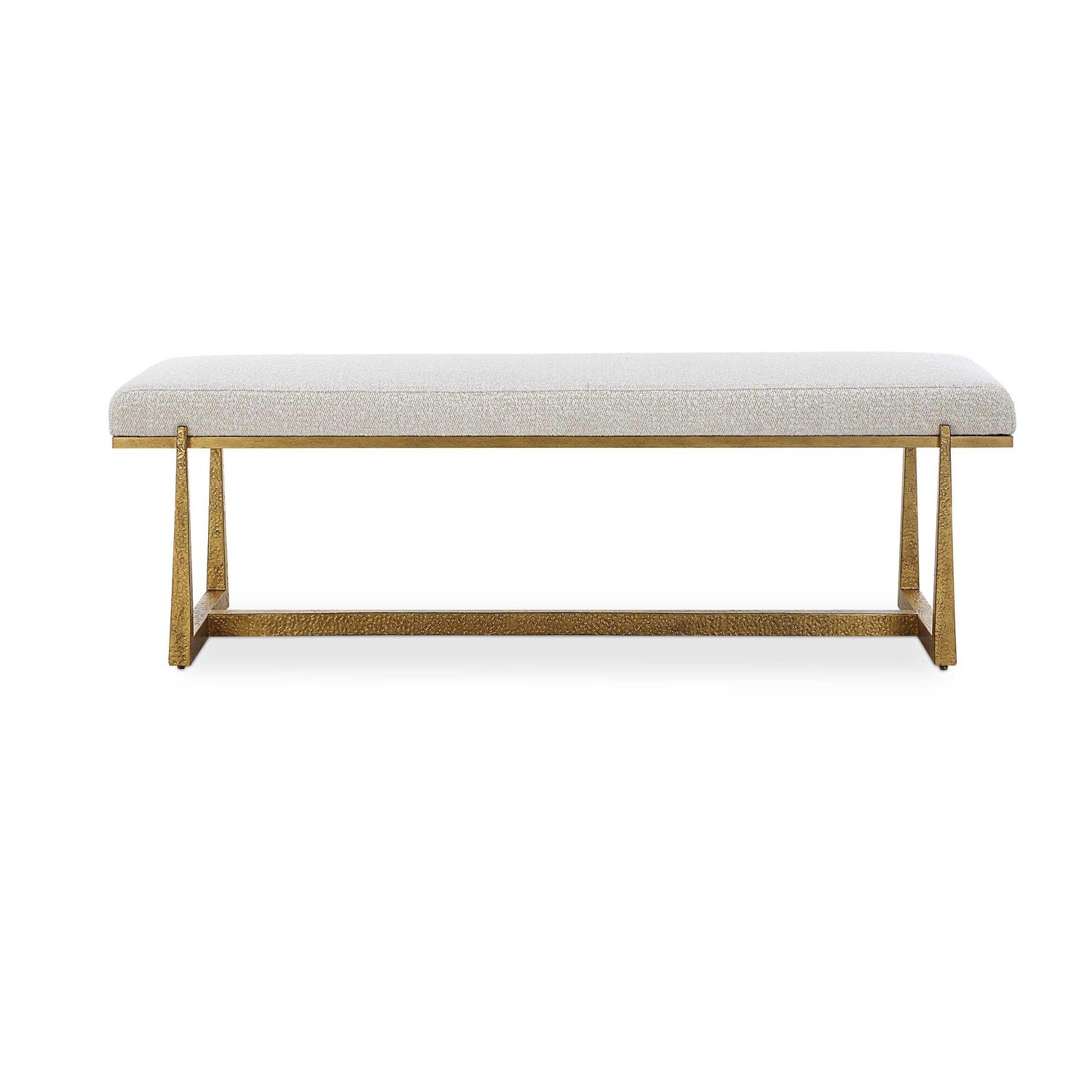 Uttermost Midas Antique Gold Bench