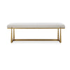Uttermost Midas Antique Gold Bench