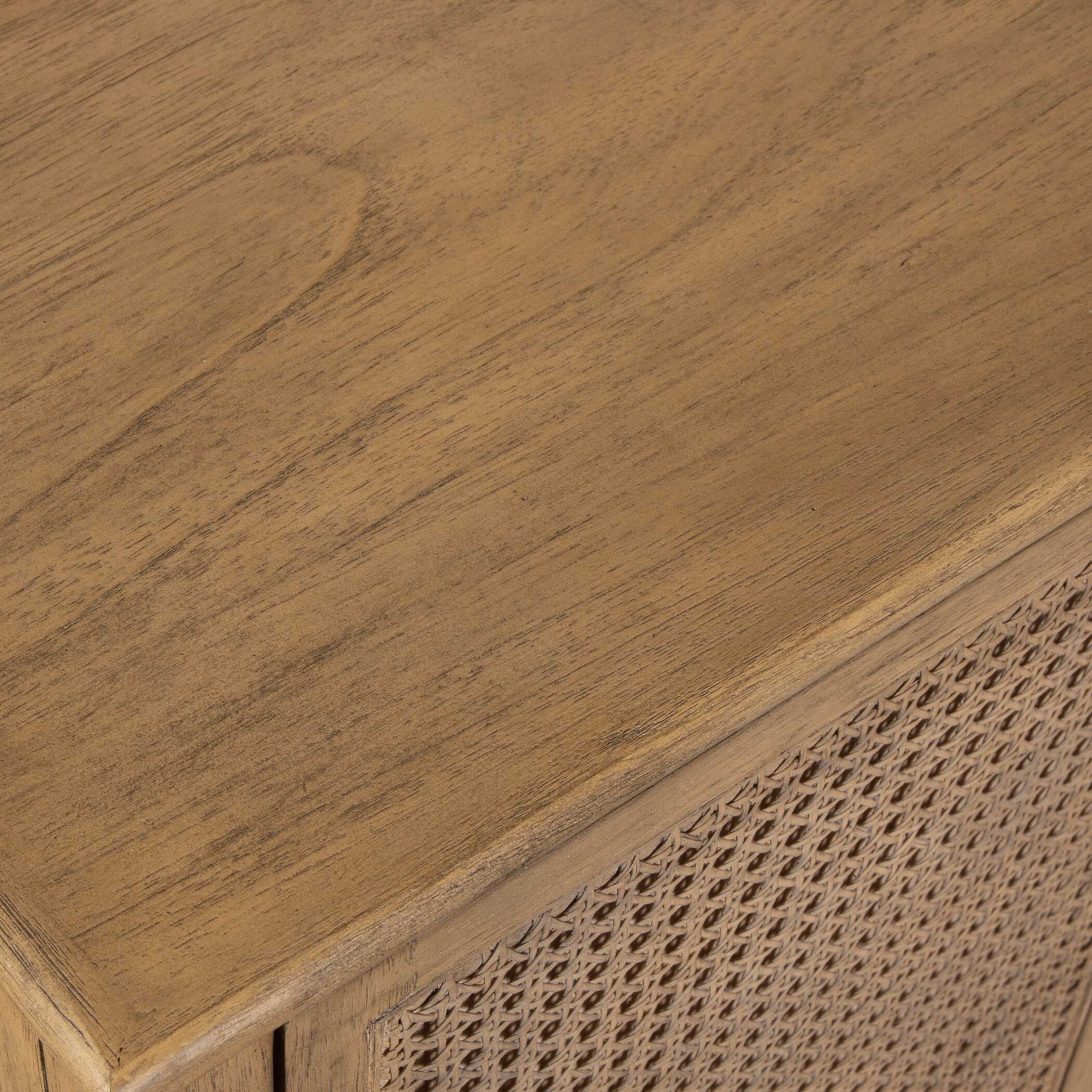 Uttermost Coast 2 Door Rattan Cabinet