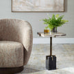 Uttermost Rowman Petrified Wood Accent Table