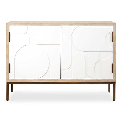 Uttermost Weimar 2 Door White Cabinet