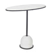 Uttermost Morro White Marble Side Table