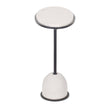 Uttermost Morro White Marble Side Table