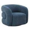 Uttermost Junie Blue Swivel Barrel Chair