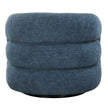 Uttermost Junie Blue Swivel Barrel Chair