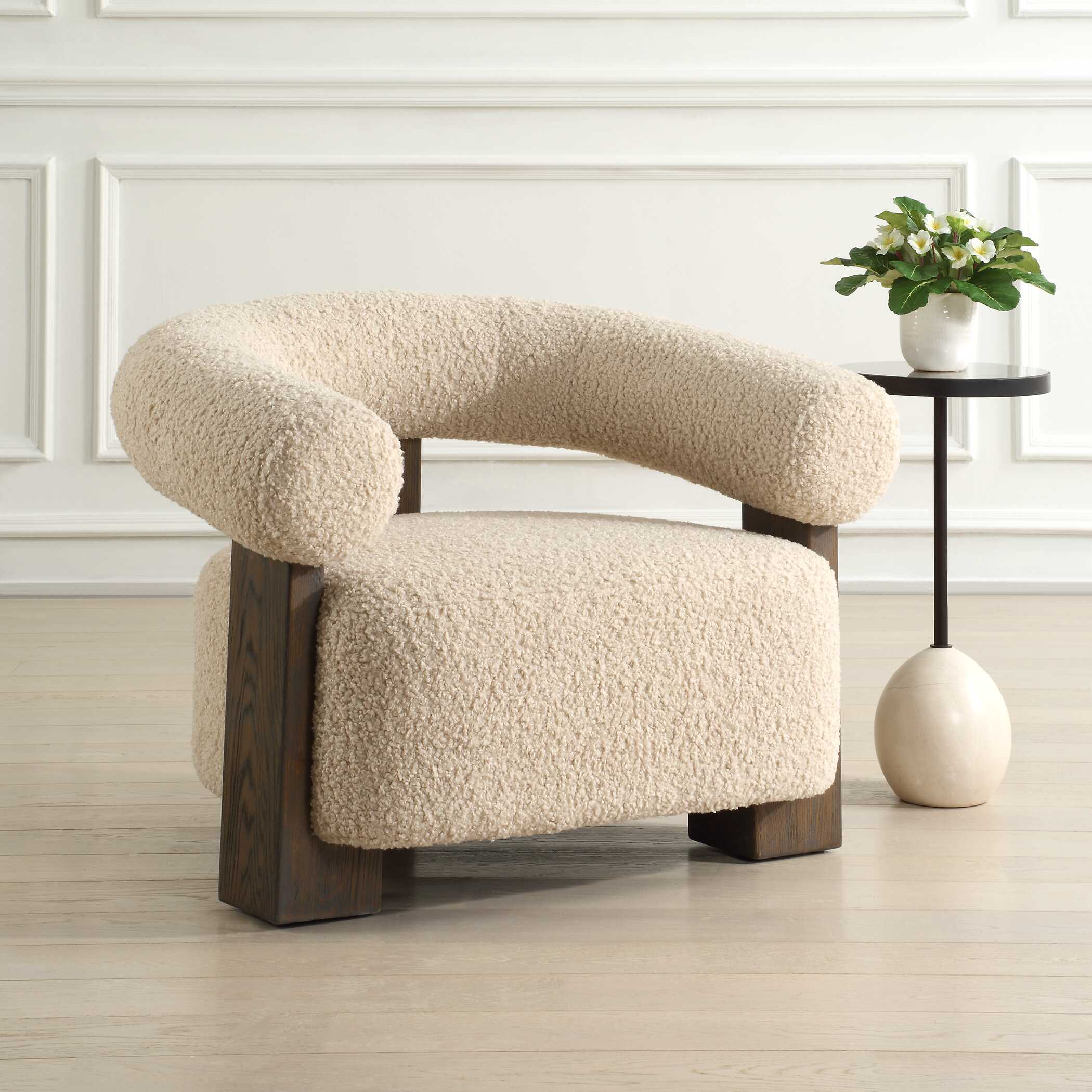 Uttermost Lennox Shearling Accent Chair