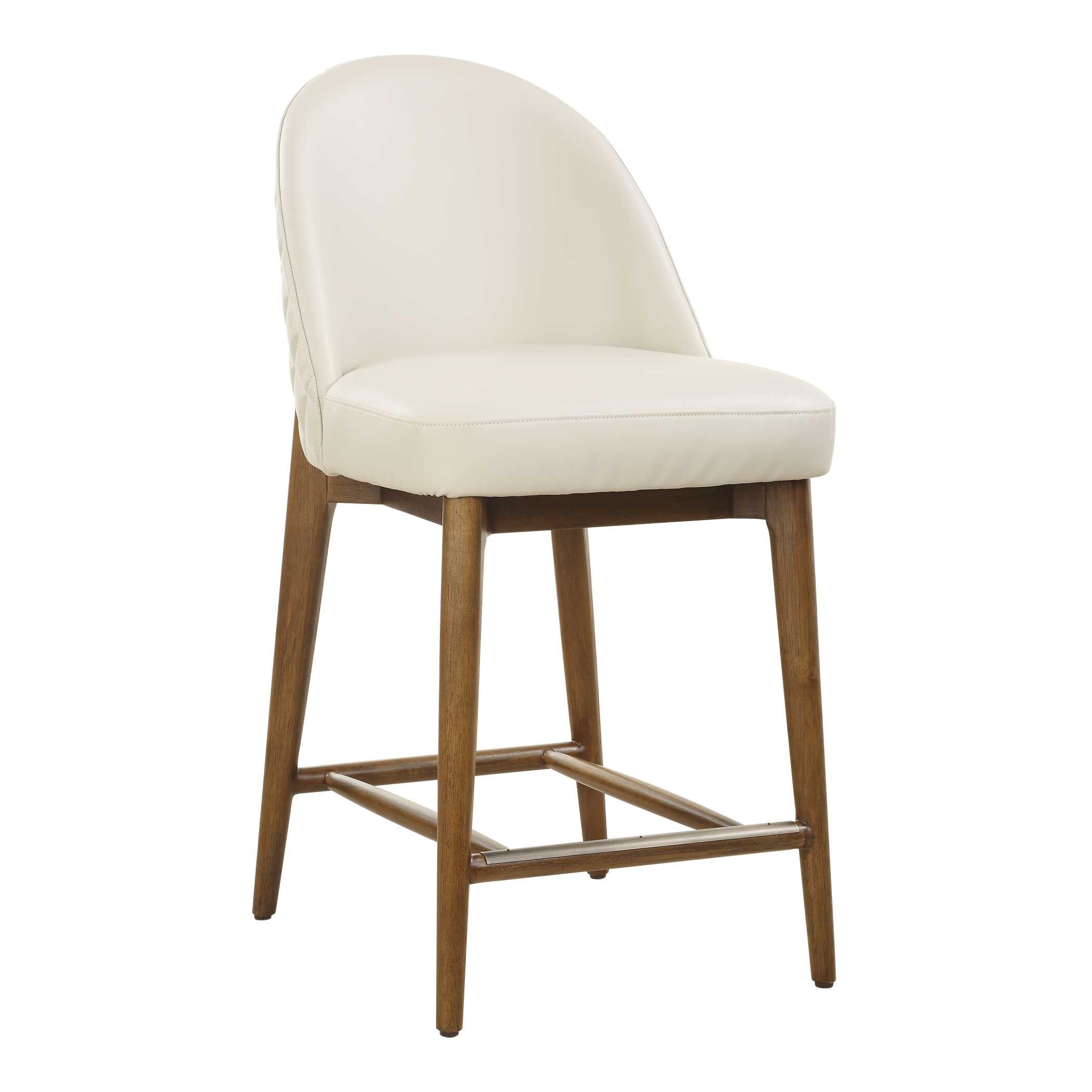 Uttermost Stitches Leather Counter Stool