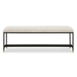 Uttermost Halston Upholstered White Bench