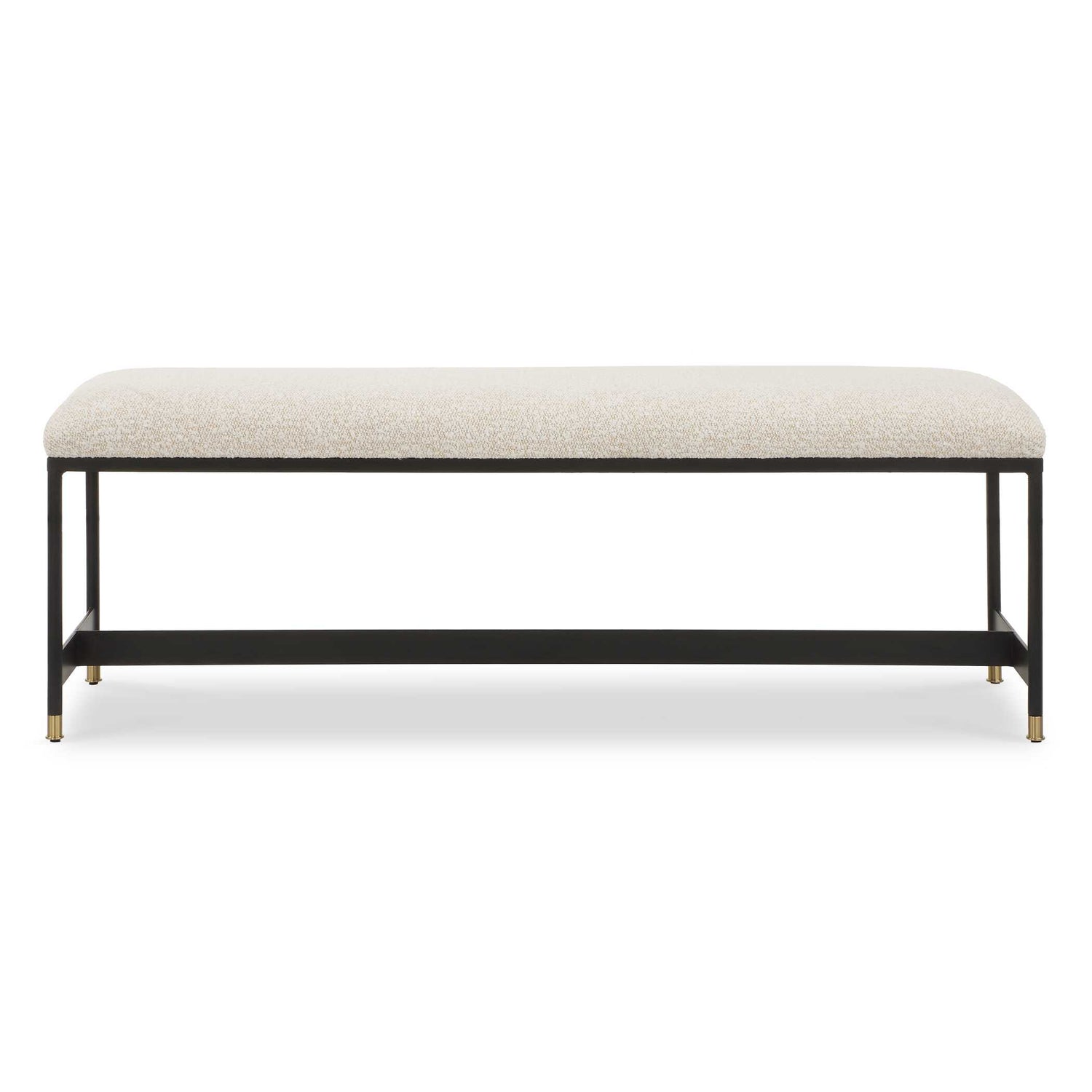 Uttermost Halston Upholstered White Bench