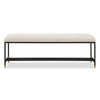 Uttermost Halston Upholstered White Bench