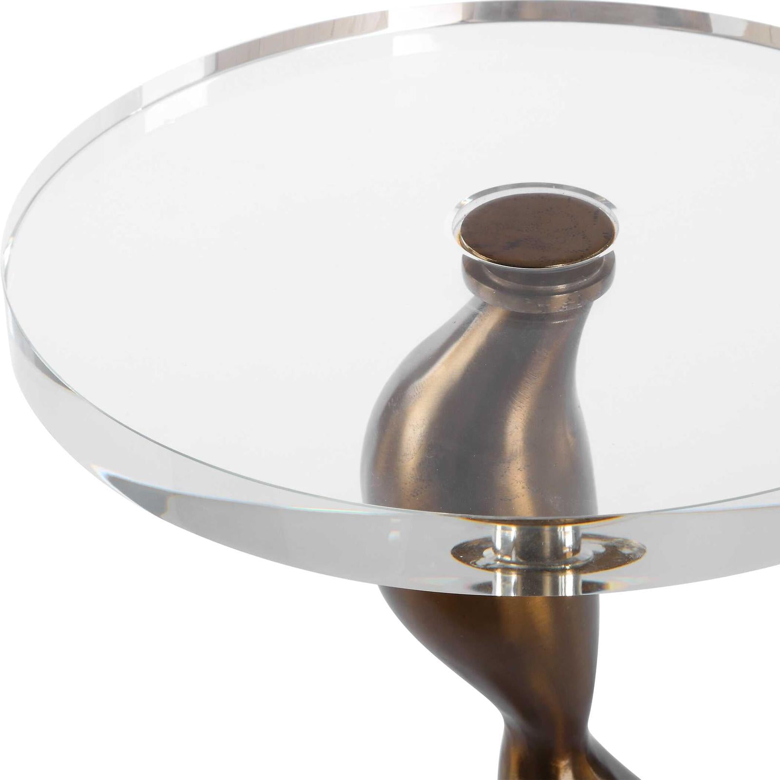 Uttermost Remolino Bronze Drink Table