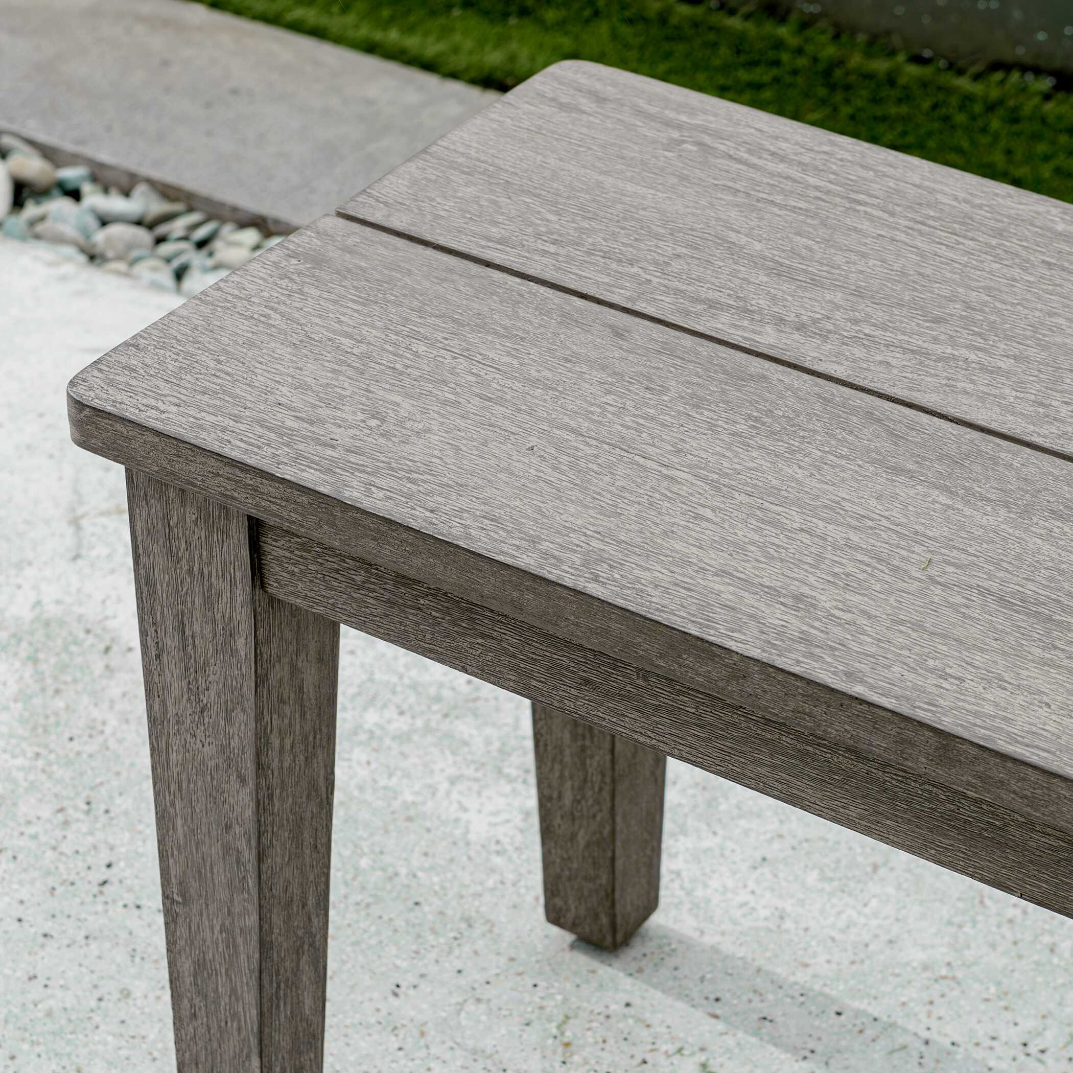Uttermost Forsyth Dark Gray Outdoor Bench
