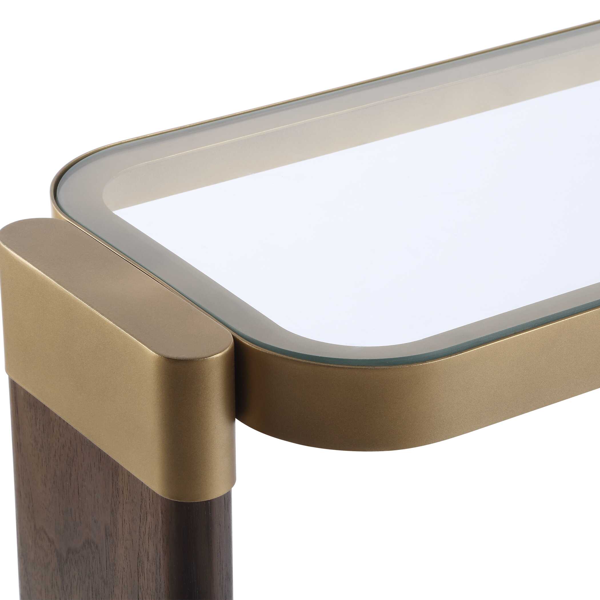 Uttermost Ryles Glass Console Table