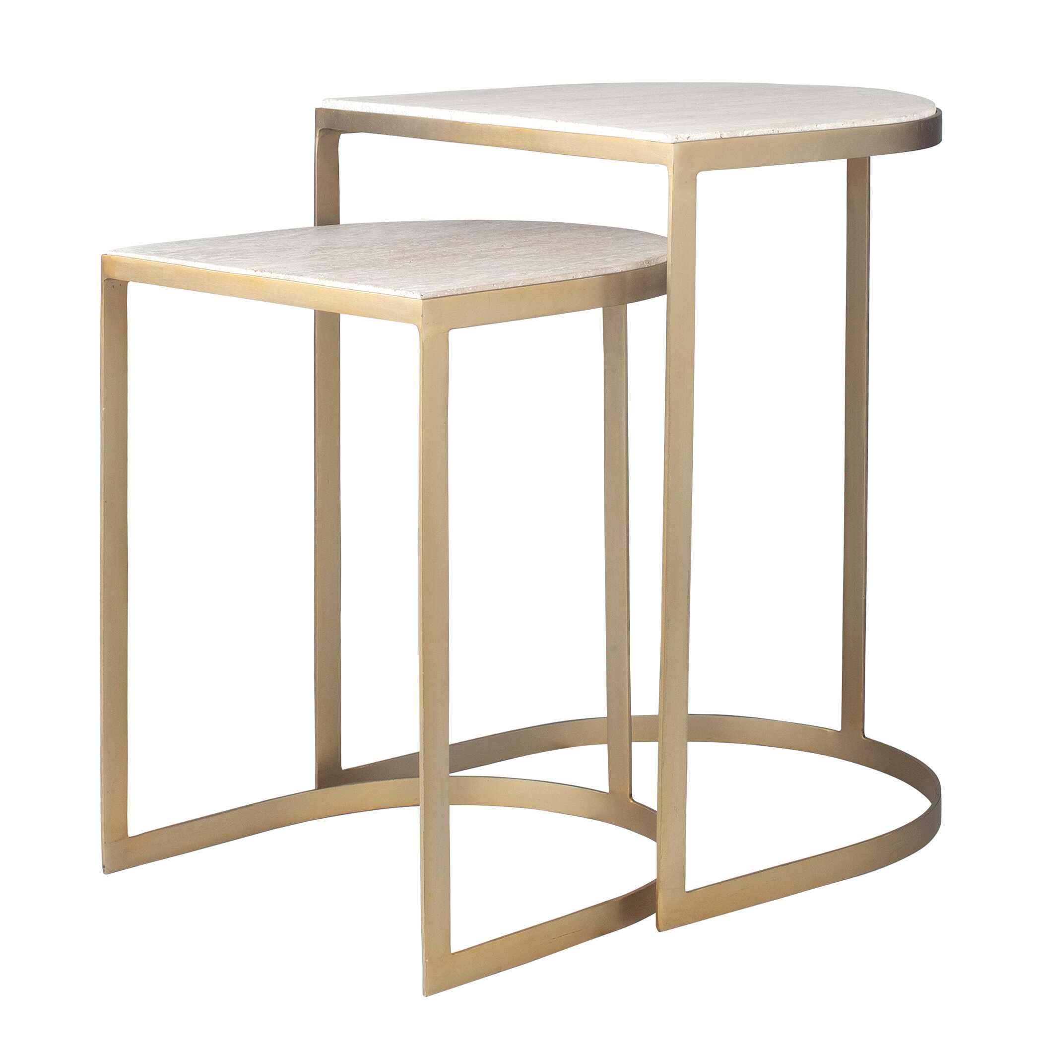Uttermost Lindon Travertine Nesting Tables - Set of 2