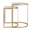 Uttermost Lindon Travertine Nesting Tables - Set of 2