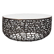 Uttermost Sabena White Marble Outdoor Coffee Table