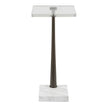 Uttermost Pelton Marble Glass Drink Table