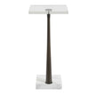 Uttermost Pelton Marble Glass Drink Table