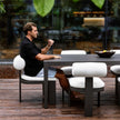 Uttermost Bolster Back Outdoor Dining Chair