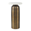 Uttermost Reiss Marble & Brass Drink Table