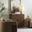 Uttermost Pinstripe Tambour 2 Door Cabinet