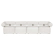 Uttermost Bolster Back White Armless Outdoor Sofa