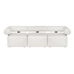 Uttermost Bolster Back White Armless Outdoor Sofa