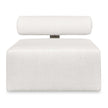 Uttermost Bolster Back White Armless Outdoor Sofa