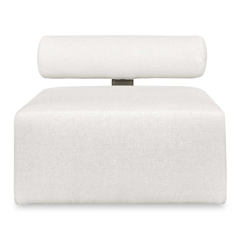 Uttermost Bolster Back White Armless Outdoor Sofa